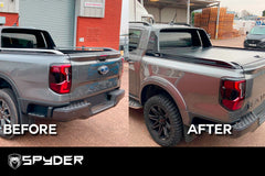 Ford Ranger 2023+ Replacement Sports Hoop Rails in Gloss Black