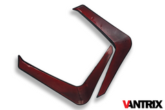 Ford Transit Custom 2024+ (EV/PHEV) VanTrix Front Canards - Matt Black