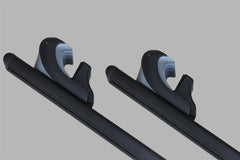Eagle XL Universal Locking Cross Bars Roof Rails - Black