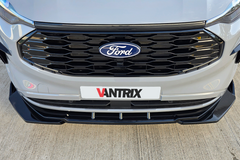 Ford Transit Custom 2024+ VanTrix Viper Front Splitter - 3pc - Gloss Black