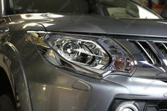 Mitsubishi L200 Series 5 Chrome Head Lamp Surrounds