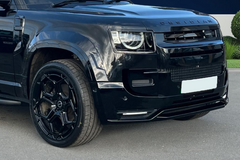 Azzuro Front Splitter in Gloss Black To Fit Land Rover Defender 2020+ (L663)