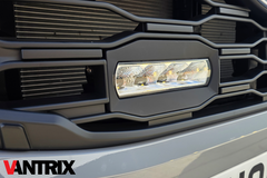 Ford Transit Custom 2024+ LED Lights for VanTrix Front Grille (Pair) - Matt Black