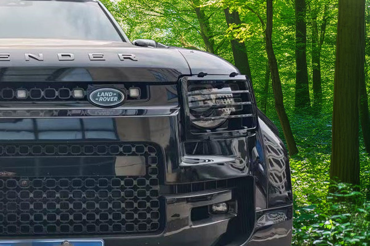 Azzuro Front Head Light Guards To Fit Land Rover Defender 2020+ (L663) - Eagle 4x4