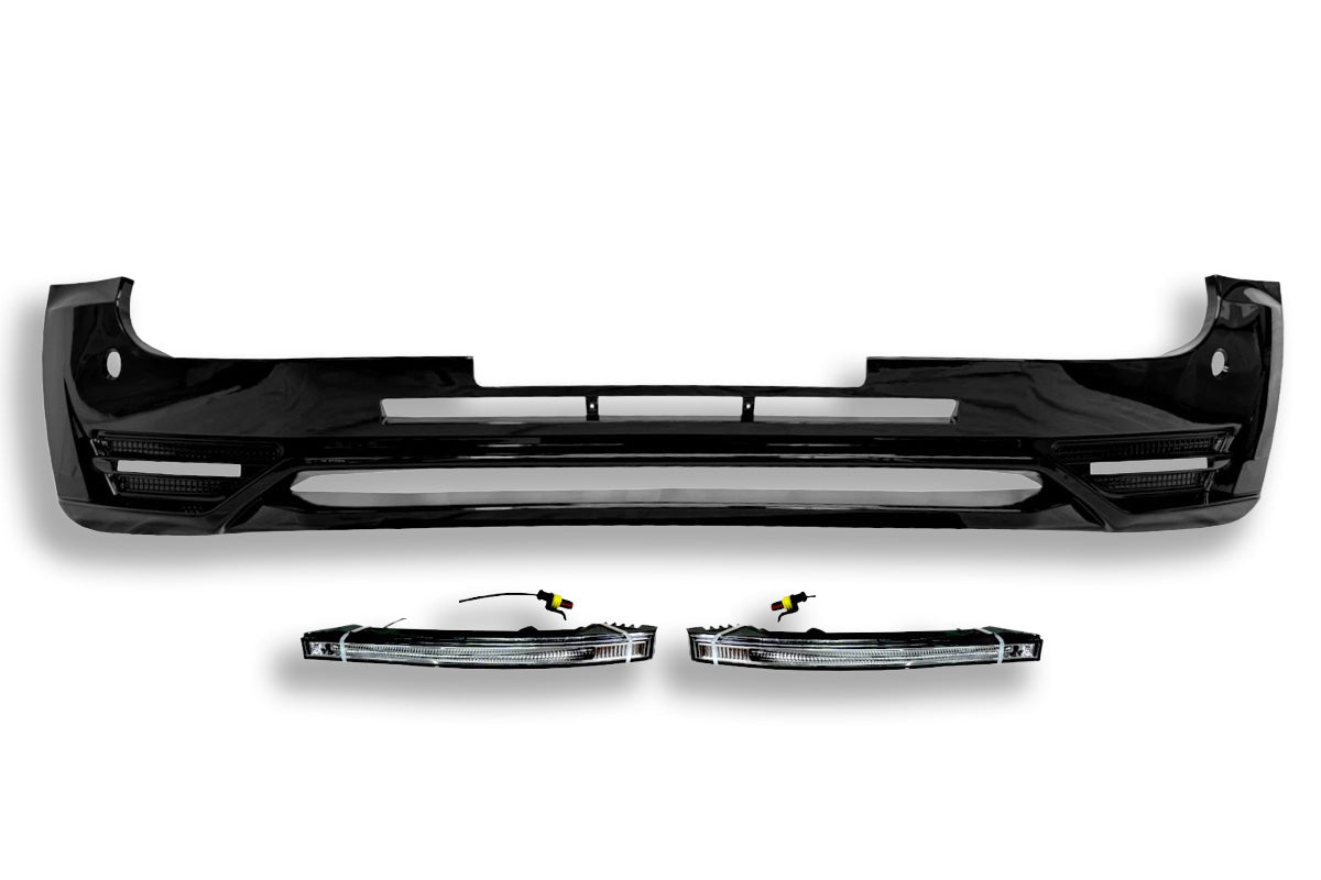 Azzuro Front Splitter in Gloss Black To Fit Land Rover Defender 2020+ (L663) - Eagle 4x4