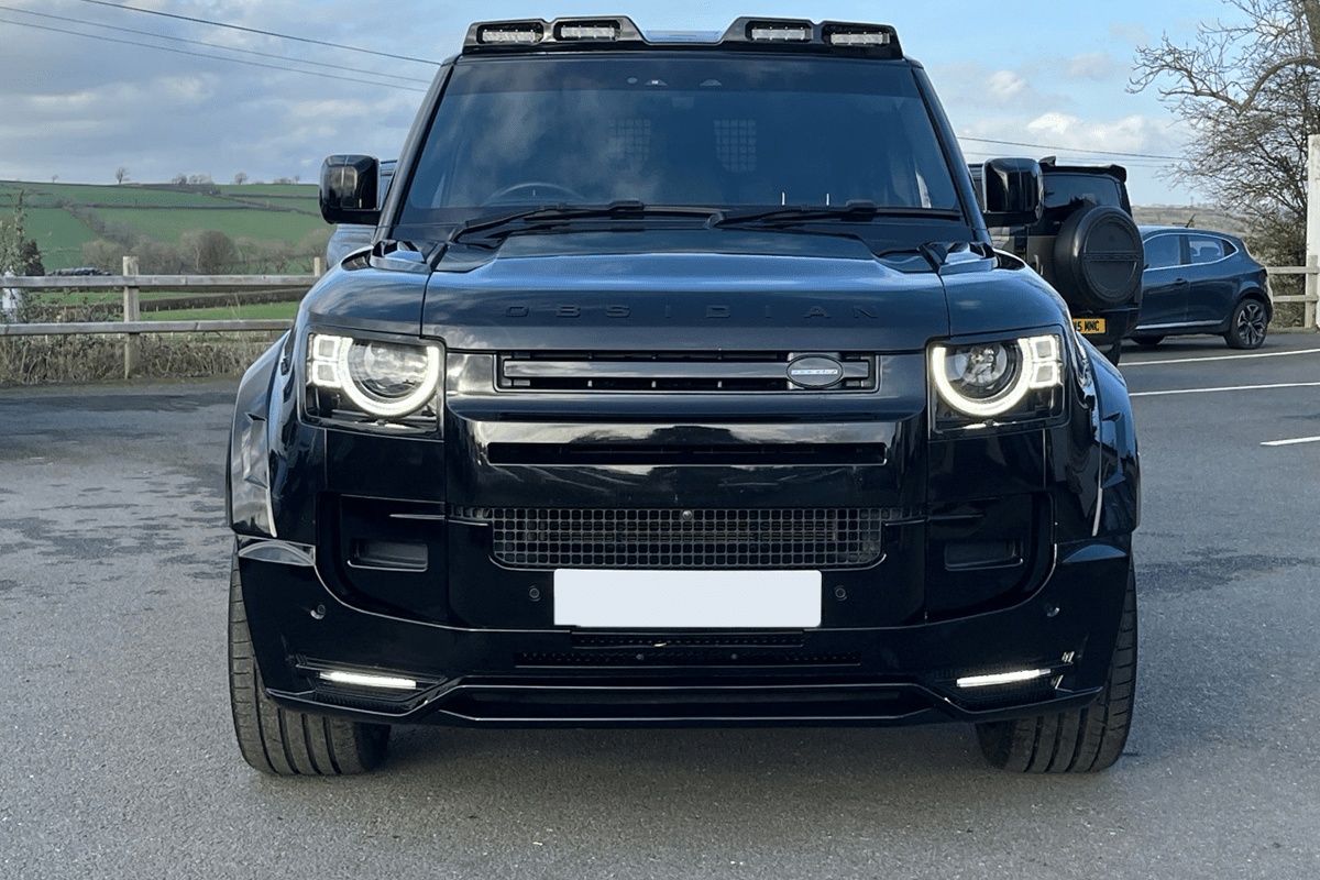 Azzuro Front Splitter in Gloss Black To Fit Land Rover Defender 2020+ (L663) - Eagle 4x4
