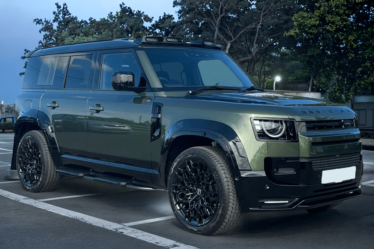 Azzuro Front Splitter in Gloss Black To Fit Land Rover Defender 2020+ (L663) - Eagle 4x4