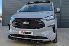 Ford Transit Custom 2024+ VanTrix Viper Front Splitter - 3pc - Gloss Black