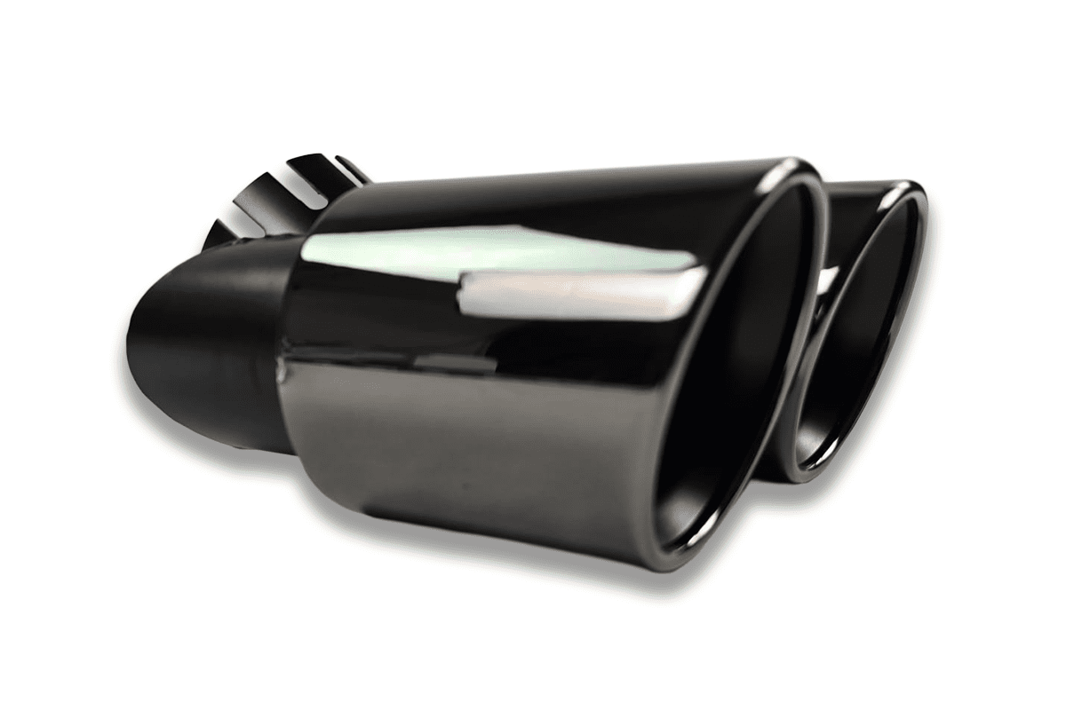 Black Exhaust Tips and Guard Mesh Plate To Fit Land Rover Defender 2020+ (L663) - Eagle 4x4