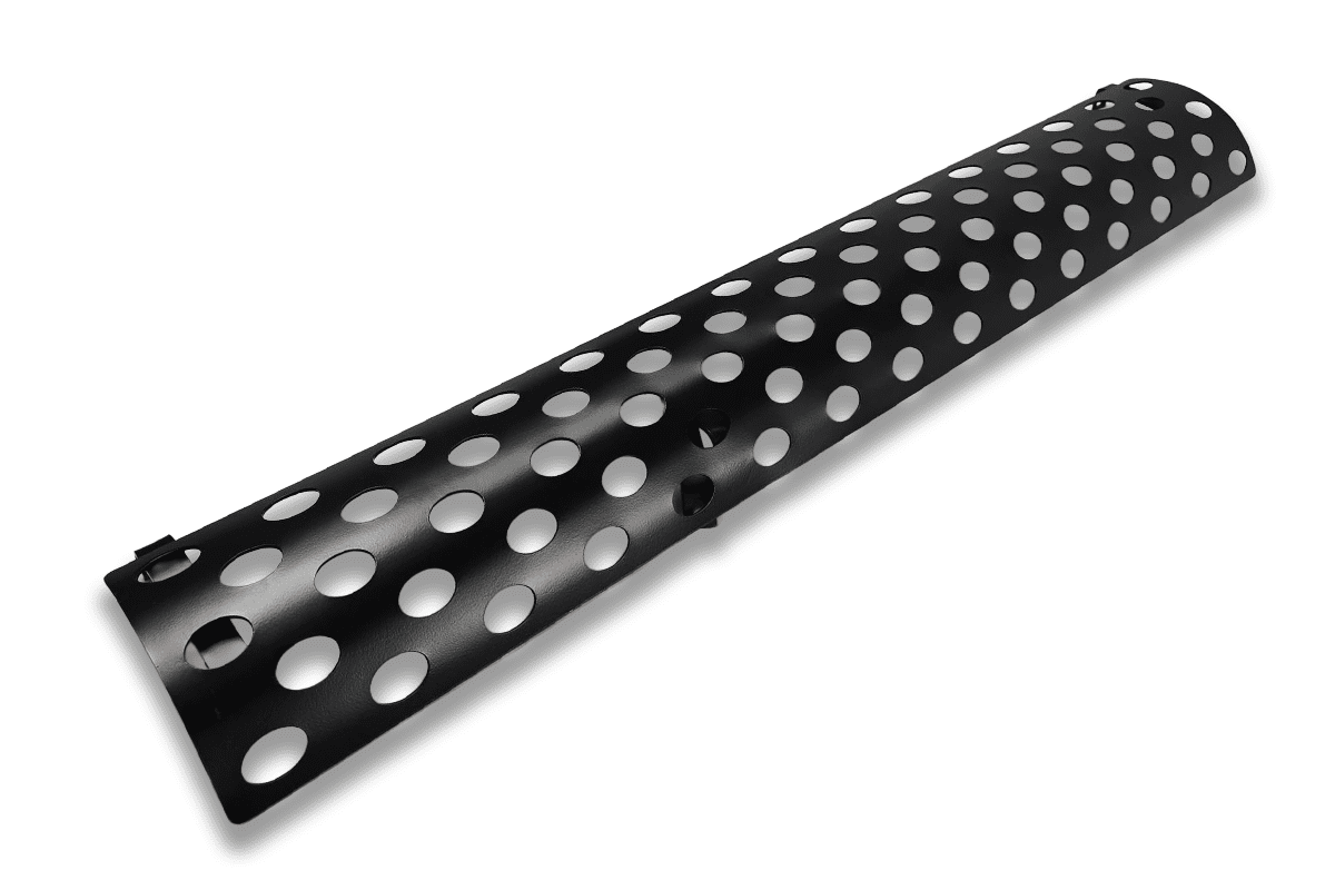 Black Exhaust Tips and Guard Mesh Plate To Fit Land Rover Defender 2020+ (L663) - Eagle 4x4