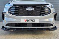 Ford Transit Custom 2024+ VanTrix Viper Front Splitter - 3pc - Gloss Black