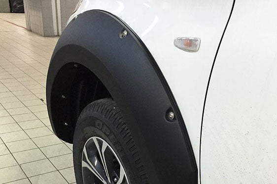 Fiat Full Back Fender Flare Wheel Arch Extensions - Rocky Style - Matte Black - Eagle 4x4