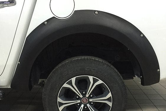 Fiat Full Back Fender Flare Wheel Arch Extensions - Rocky Style - Matte Black - Eagle 4x4