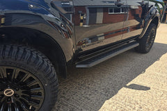 Ford Ranger 2023+ Alpine F1 Running Boards - Matt Black - Eagle 4x4