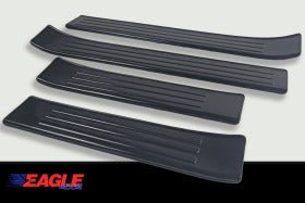 Ford Ranger 2023+ Door Sill Guards (Black Snowflake) - Eagle 4x4