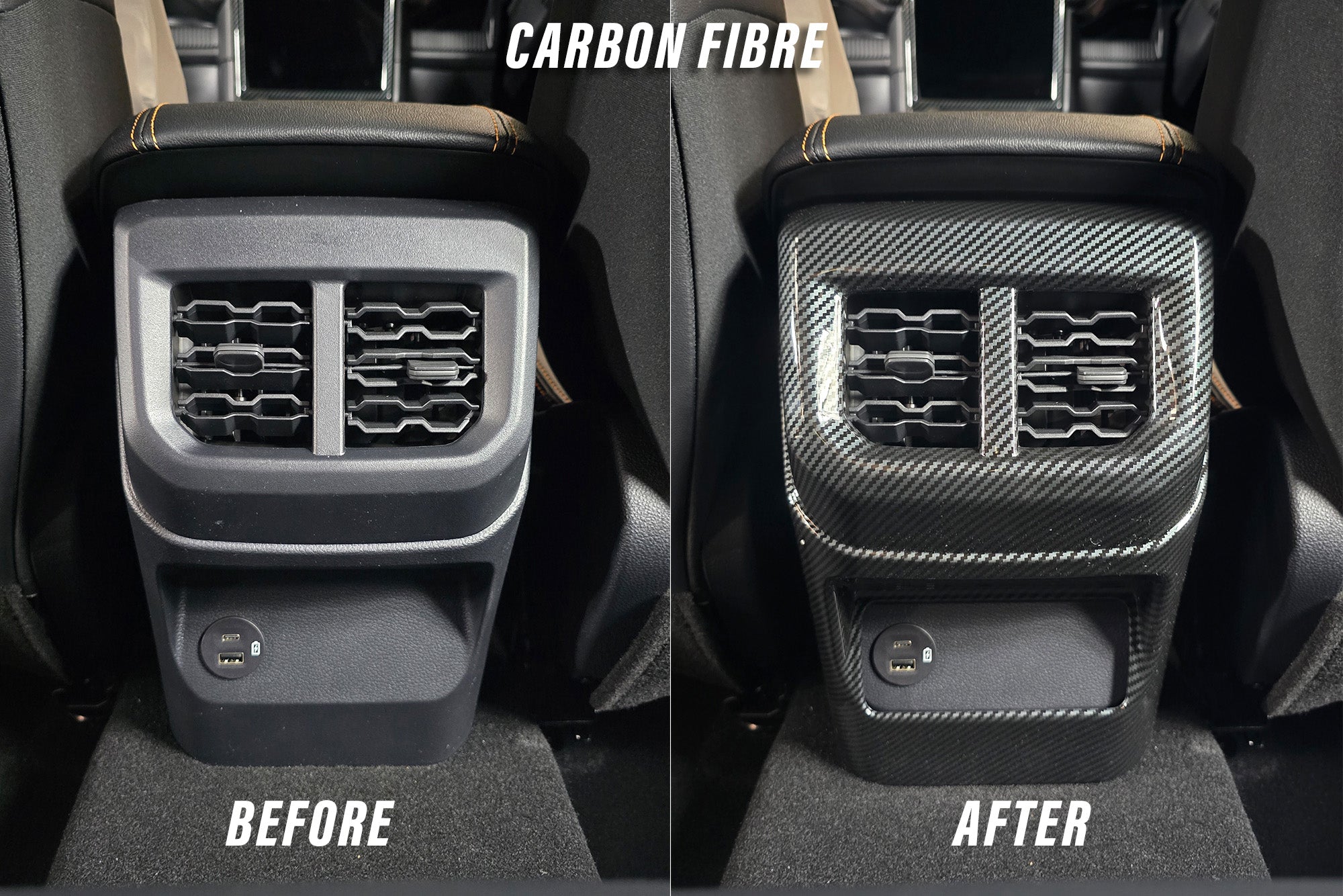 Ford Ranger 2023+ Interior Rear Air vent Cover - Eagle 4x4