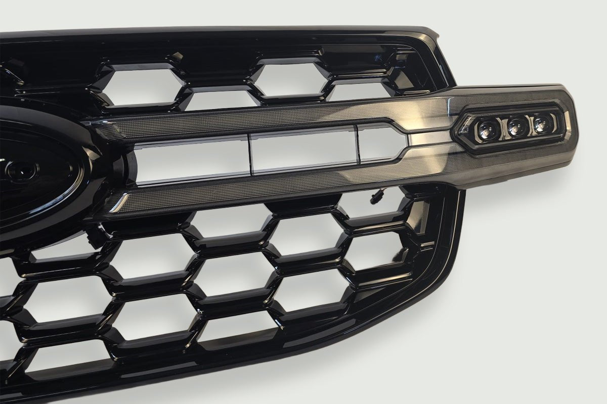 Ford Ranger 2023+ Spyder Hyperlite 3 Grille with integrated LED Lights - Eagle 4x4