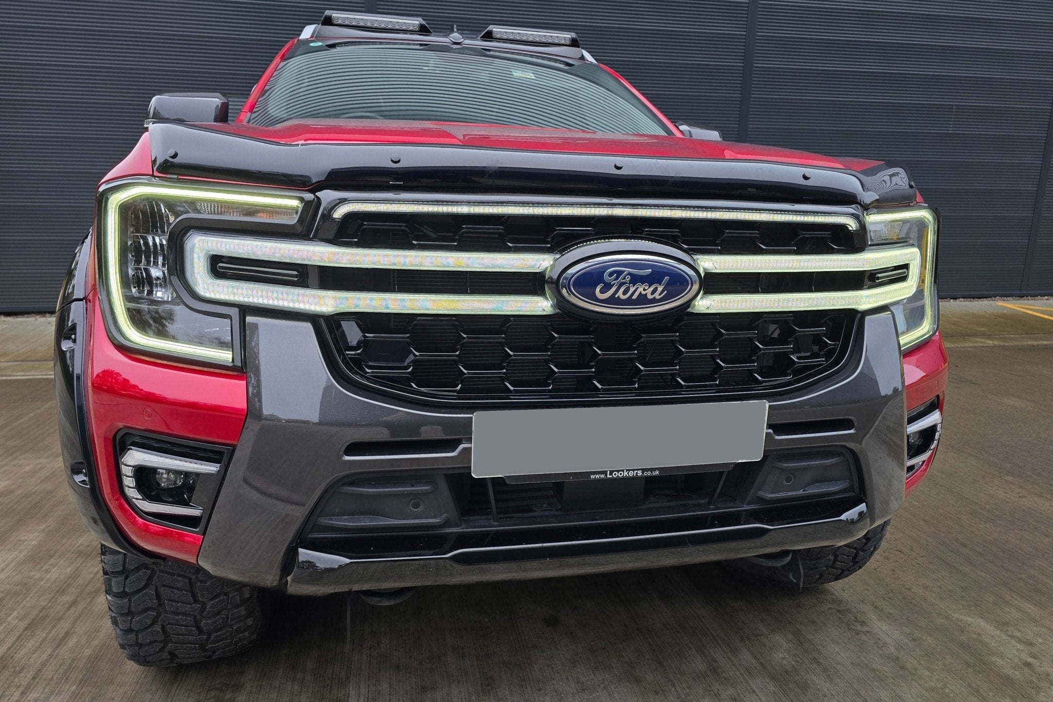 Ford Ranger 2023+ Spyder Hyperlite Extra Grille with Full Width LED Lights - Eagle 4x4