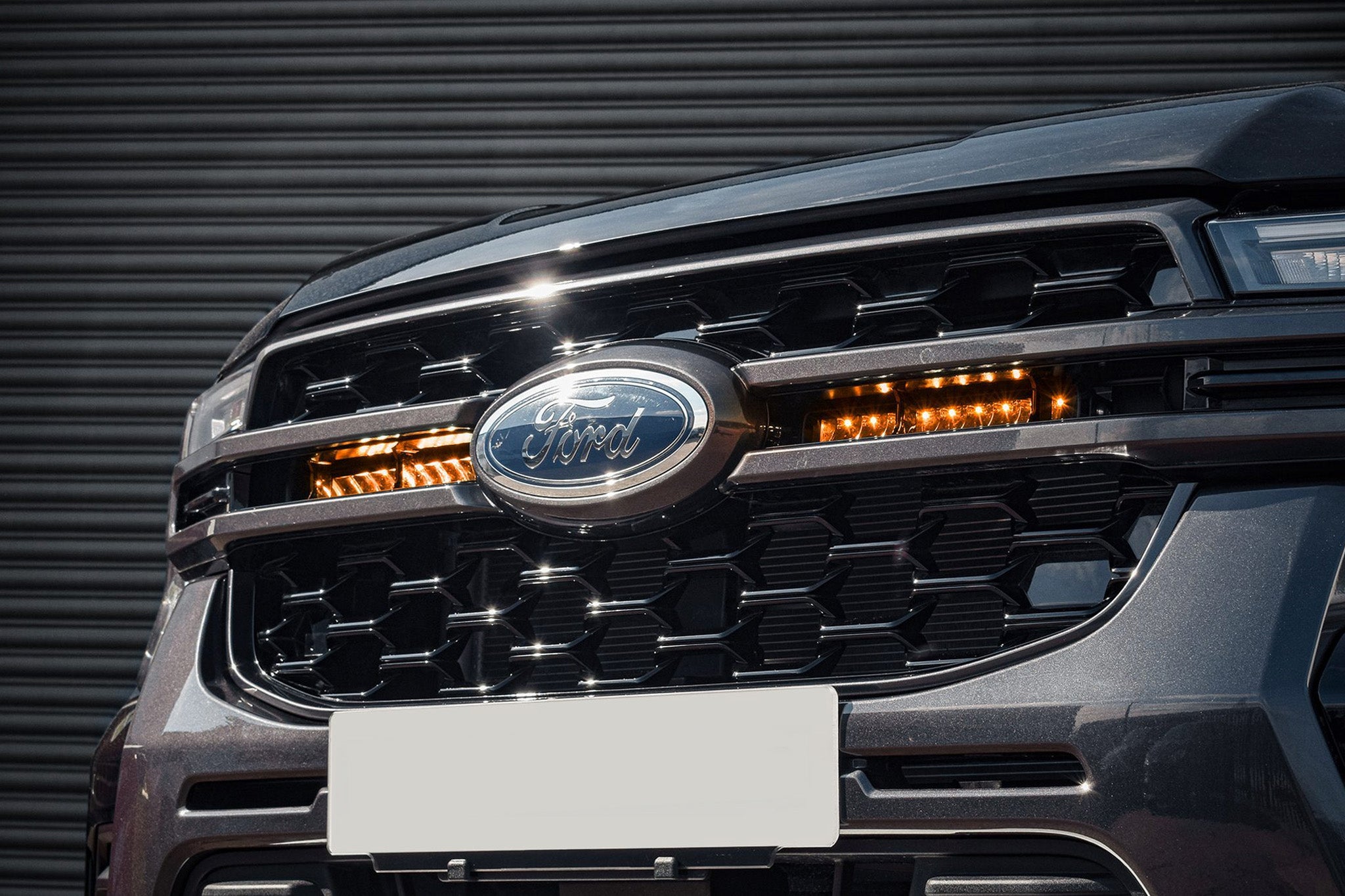 Ford Ranger 2023+ Spyder Stealth Twin 10 - inch Flashing LED Integration Grille Kit - Eagle 4x4