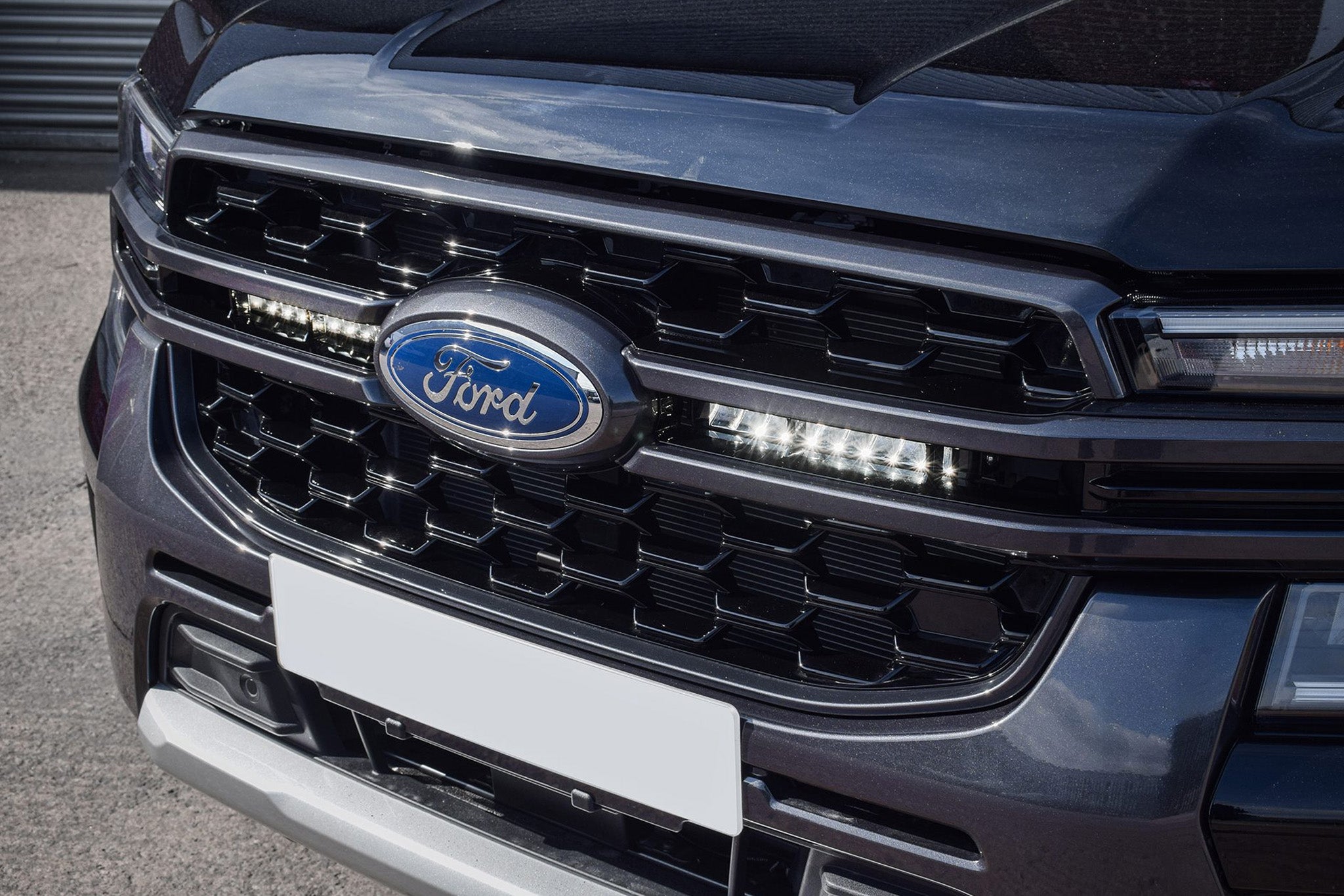 Ford Ranger 2023+ Spyder Stealth Twin 10 - inch Flashing LED Integration Grille Kit - Eagle 4x4