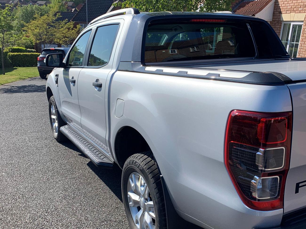 Ford Ranger Alpine F1 Side Steps/Running Boards - Matt Black - Eagle 4x4