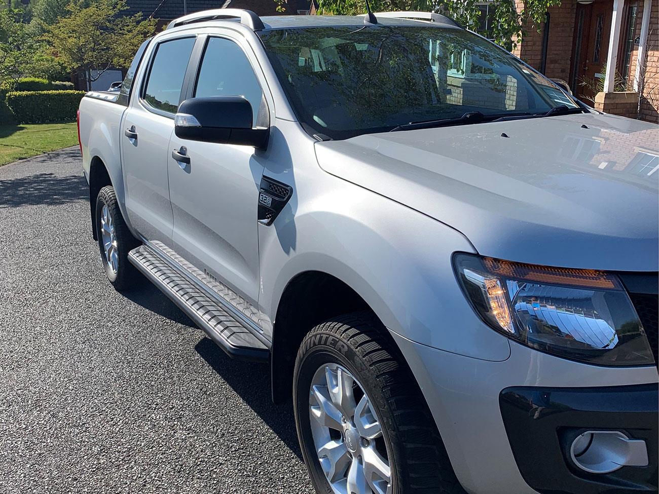 Ford Ranger Alpine F1 Side Steps/Running Boards - Matt Black - Eagle 4x4