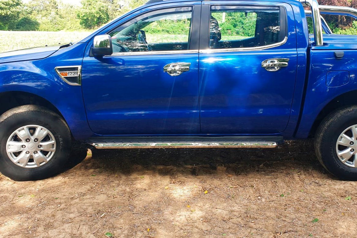 Ford Ranger Alpine F1 Side Steps/Running Boards - Stainless Steel - Eagle 4x4