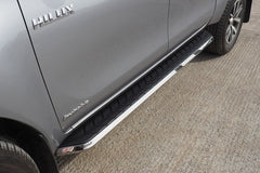 Ford Ranger Alpine F1 Side Steps/Running Boards - Stainless Steel - Eagle 4x4
