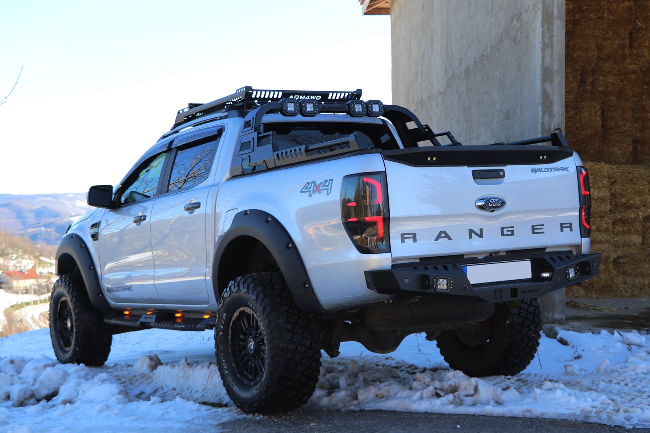 Ford Ranger Combat Roll Bar with LED Light Pods - Eagle 4x4