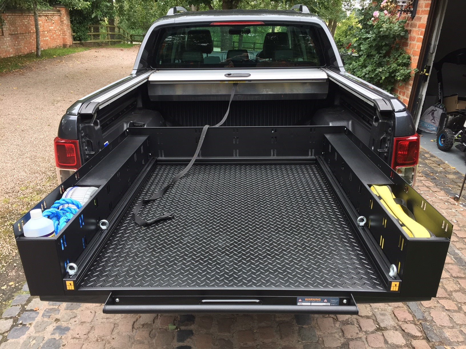 Ford Ranger T6 2012 - 2022 Sliding Load Bed Tray with Wheel Arch Extension Kit - Eagle 4x4