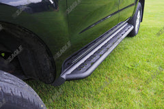 Ford Ranger T6 BLACK SIDE BARS / SIDE STEPS - RUGGED B2 Wildtrak - XLT - Limited - Eagle 4x4