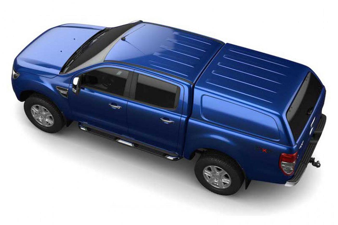 Ford Ranger T6 Hardtop Canopy - Aeroklas Commercial - Solid sides - Eagle 4x4