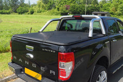 Ford Ranger T6 Hawk Hard Tri Fold Tonneau Cover - Light Weight - Vehicles without Ladder Rack - Eagle 4x4
