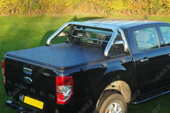 Ford Ranger T7 Soft Roll Up Tonneau Cover and Roll Bar Combo - Eagle 4x4