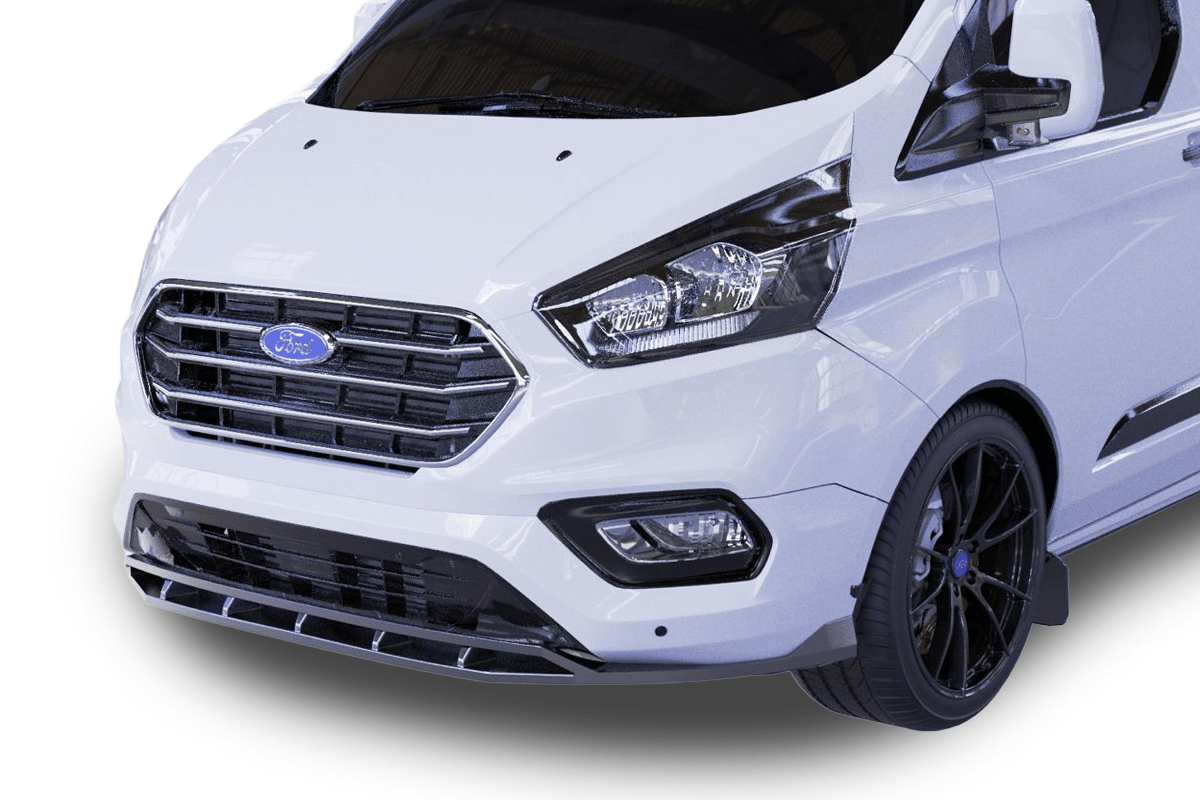 Ford Transit Custom 2018-2023 Mk1 (Facelift) Front Splitter (2pc) - Eagle 4x4