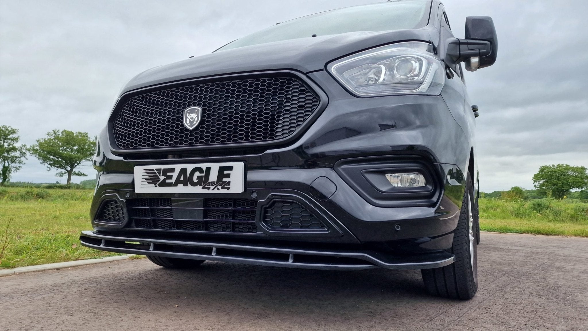 Ford Transit Custom 2018 - 2023 - Spider Stealth Grille - Matt Black - Eagle 4x4