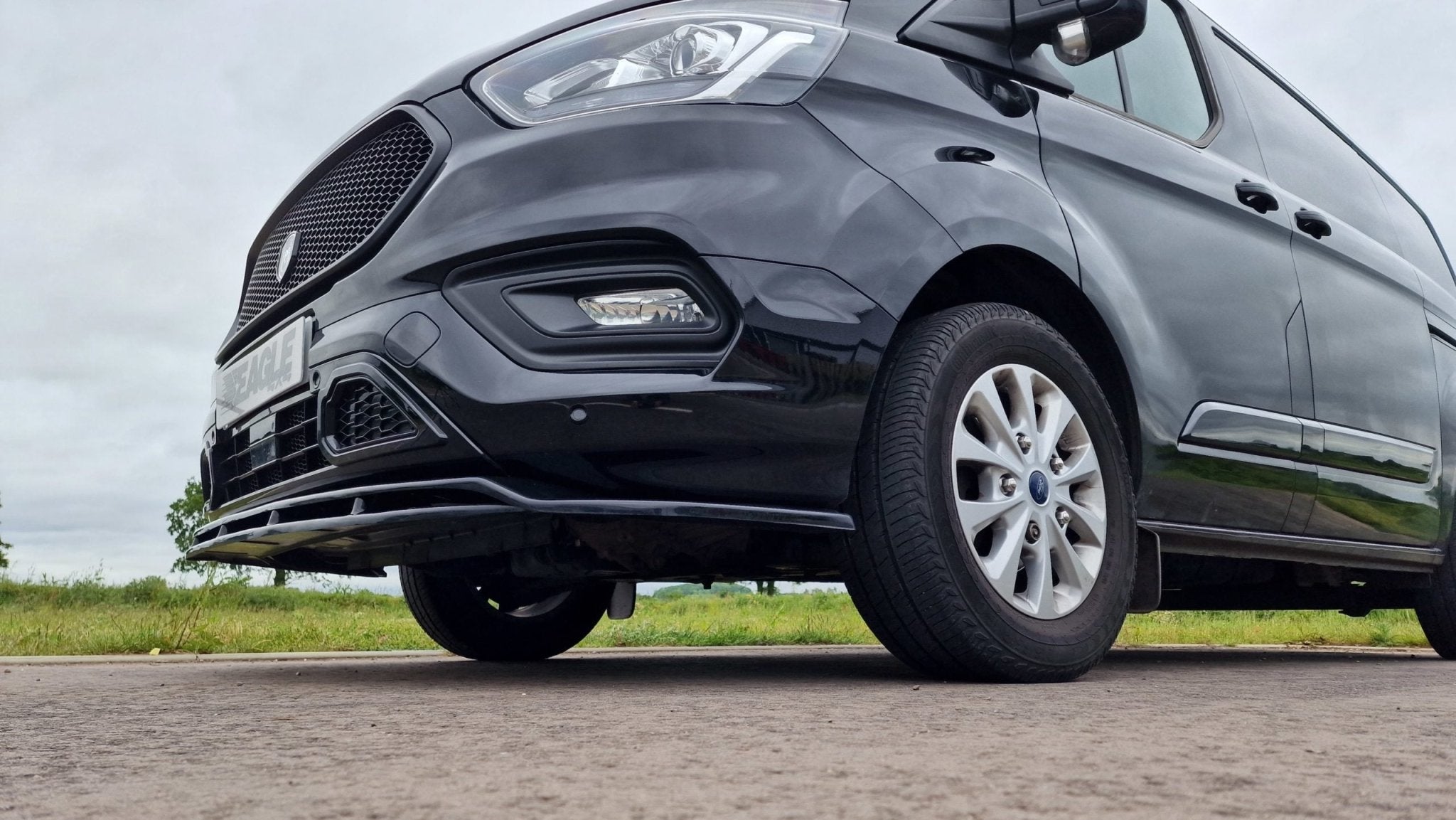 Ford Transit Custom 2018 - 2023 - Spider Stealth Grille - Matt Black - Eagle 4x4