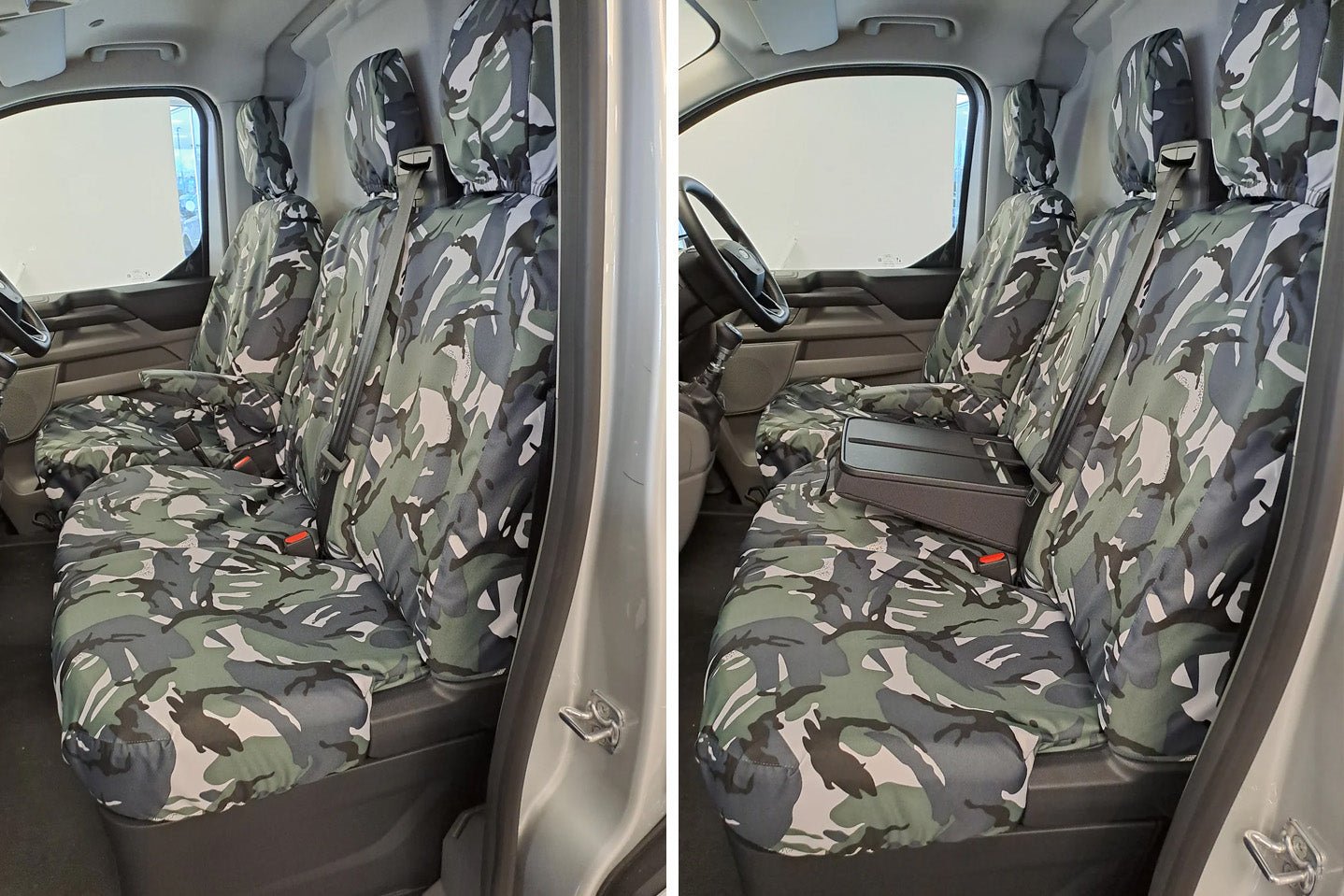 Ford Transit Custom 2024+ Camo Seat Covers - Driver's/Double Passenger - Eagle 4x4