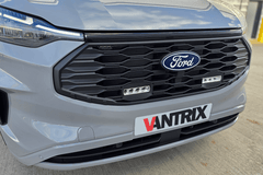 Ford Transit Custom 2024+ VanTrix Front Grille (Hex) - Matt Black - Eagle 4x4