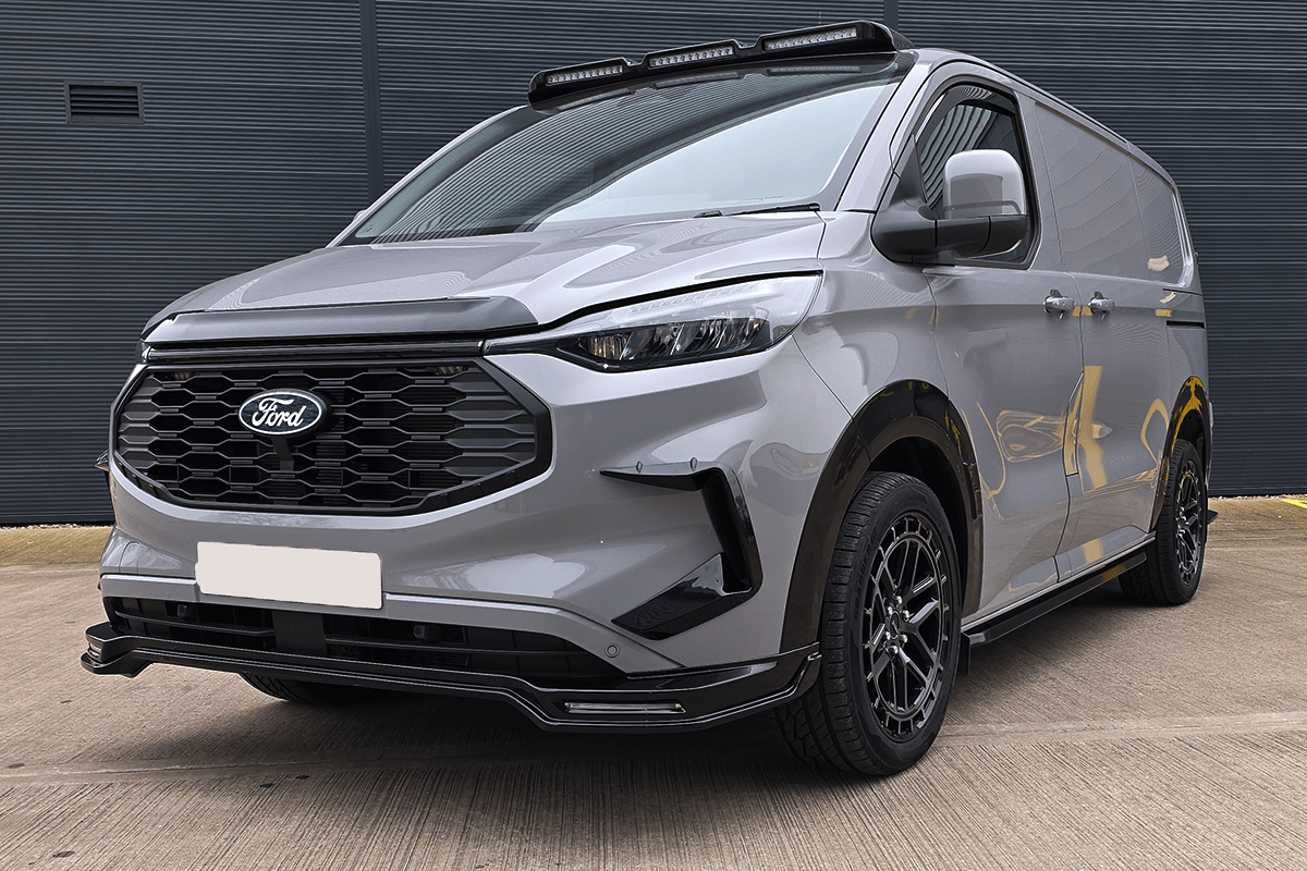 Ford Transit Custom 2024+ VanTrix Front Spoiler With DRLs - Eagle 4x4