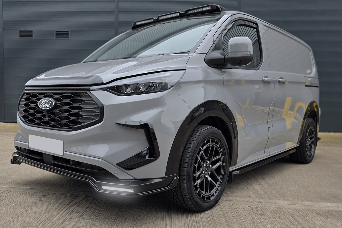Ford Transit Custom 2024+ VanTrix Front Spoiler With DRLs - Eagle 4x4