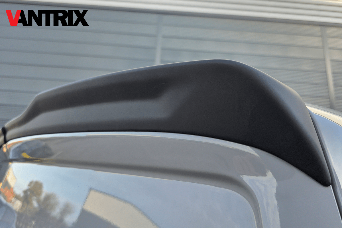 Ford Transit Custom 2024+ VanTrix Rear Spoiler (Barn Door) - Matt Black - Eagle 4x4