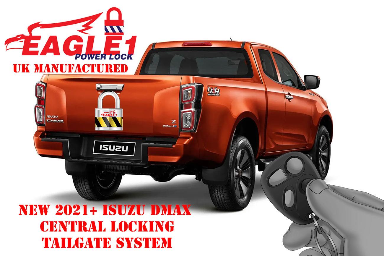 Isuzu Dmax 2021 Central Locking Tailgate Lock - With OE KEY Lock - Eagle 4x4