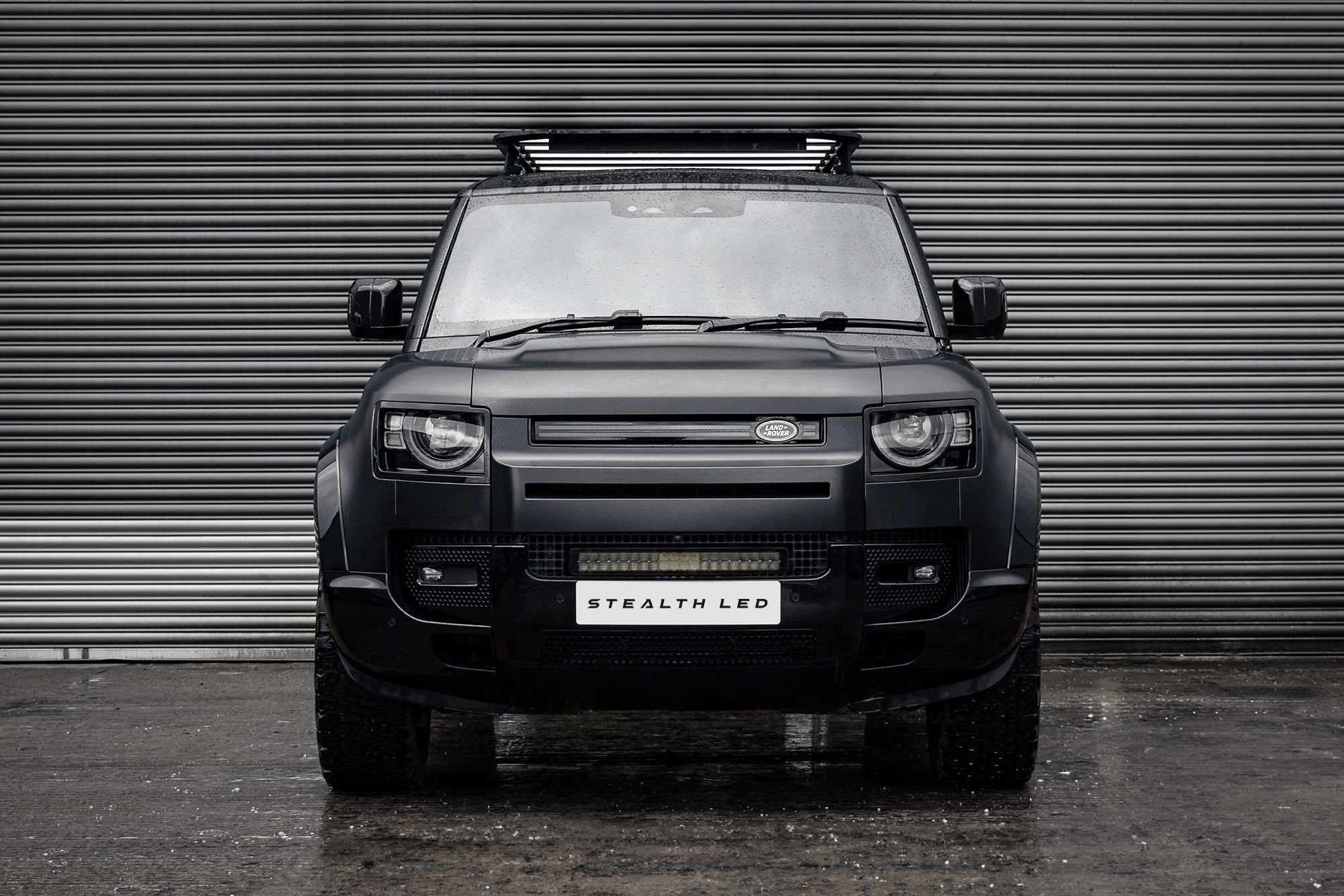 Land Rover Defender L663 2020+ Spyder Stealth 21 - inch LED External Integration Grille Kit - Eagle 4x4