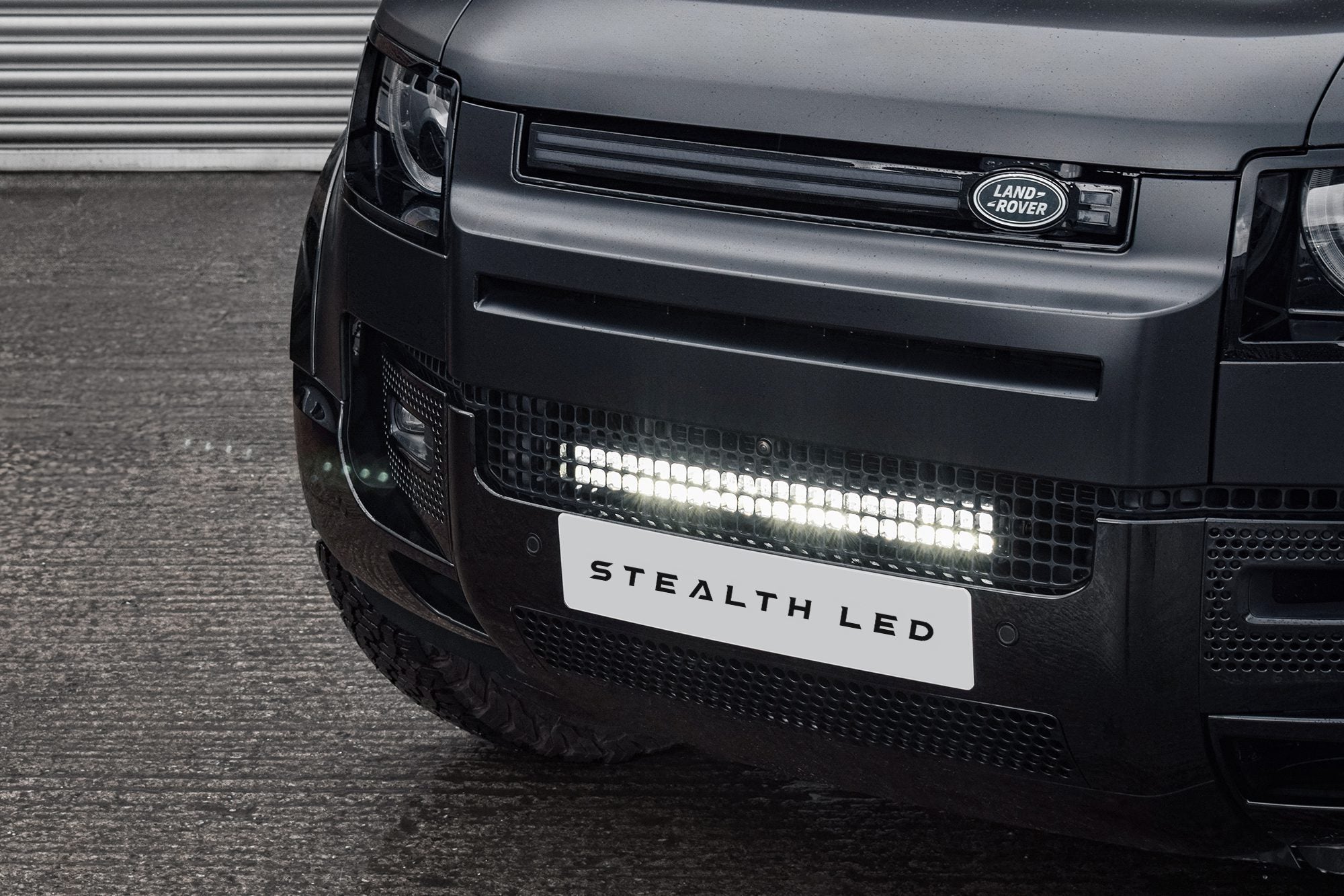 Land Rover Defender L663 2020+ Spyder Stealth 21 - inch Luminous LED Integration Grille Kit - Eagle 4x4