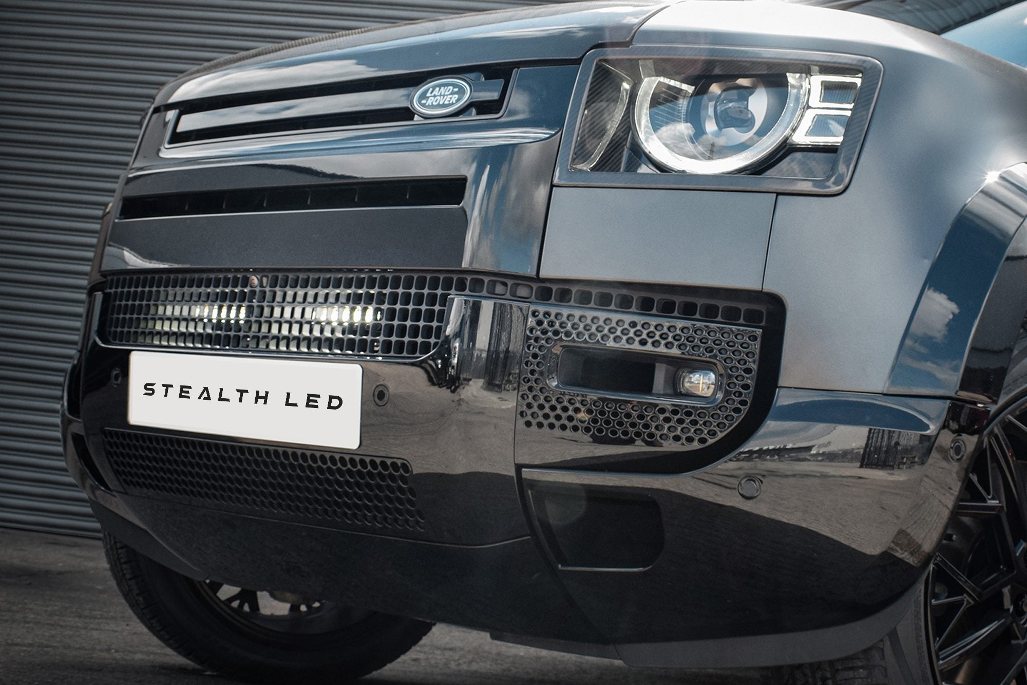 Land Rover Defender L663 2020+ Spyder Stealth Twin 6 - inch Luminous LED Integration Grille Kit - Eagle 4x4