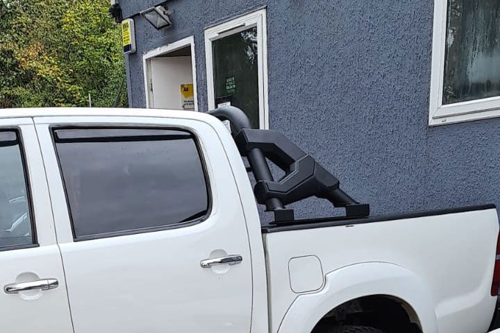 Mercedes X Class F1 Style Roll Bar - Black - Fits with Tonneaus - Matt Black - Eagle 4x4