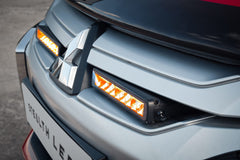Mitsubishi L200 2019 - 2023 Spyder Stealth Twin 10 - inch Flashing LED Integration Grille Kit - Eagle 4x4