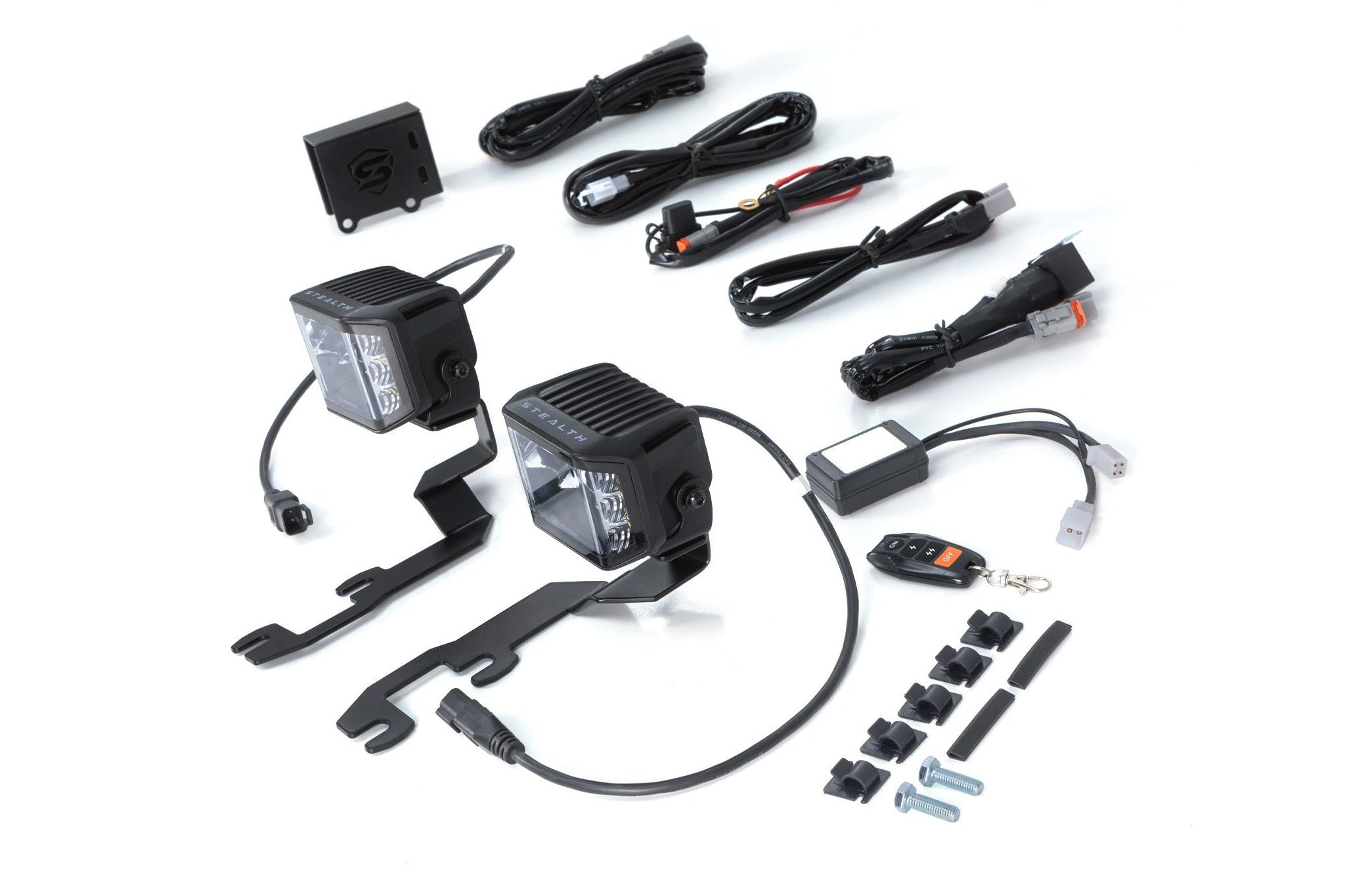 Mitsubishi L200 2019 - 2023 Spyder Stealth Twin 4 - inch Dark Force LED Bonnet Kit - Eagle 4x4