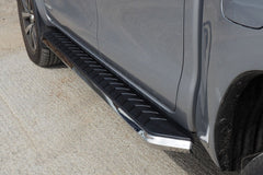 Mitsubishi L200 Alpine F1 Running Boards - Stainless Steel - Stainless Steel - Eagle 4x4